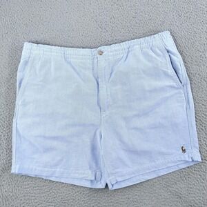 Polo Ralph Lauren Shorts Mens 2XL Light Blue Classic Fit 6 Inch Elastic Waist